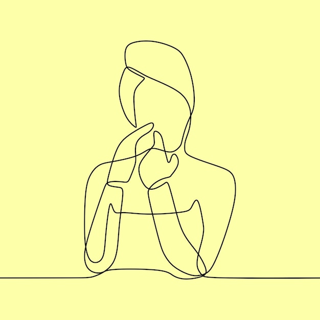 dibujo de línea continua en personas que están maquillando
