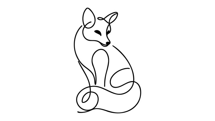 Vector un dibujo de línea continua de un pretzel para el logotipo