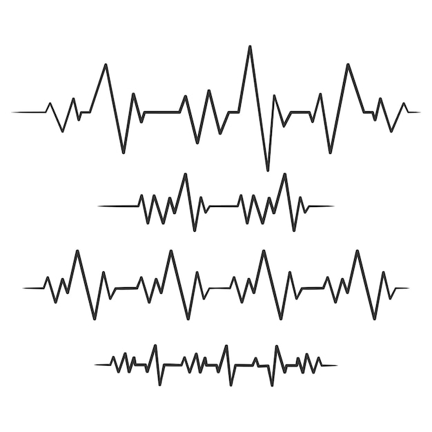 Dibujo de línea continua del pulso del monitor de latidos dibujo de una línea de frecuencia cardíaca frecuencia cardíaca