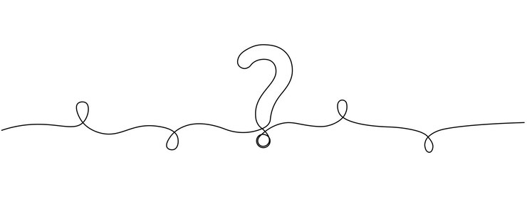 Vector dibujo de línea continua signo de pregunta dibujado a mano signos de admiración ilustración vectorial