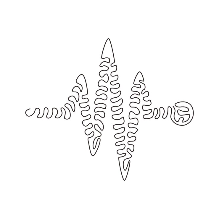 Vector dibujo de línea continua única icono de latido del corazón pulso del monitor del latido del corazón cardiograma solitario del latido del corazón