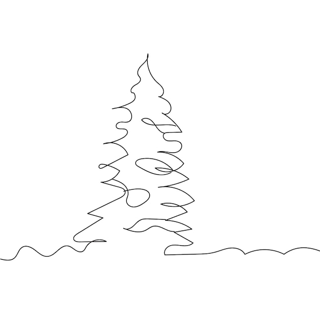 dibujo de una línea ilustración de flor minimalista en estilo de arte lineal