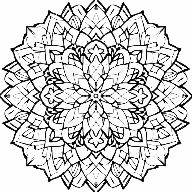 Dibujo de Mándala para colorear