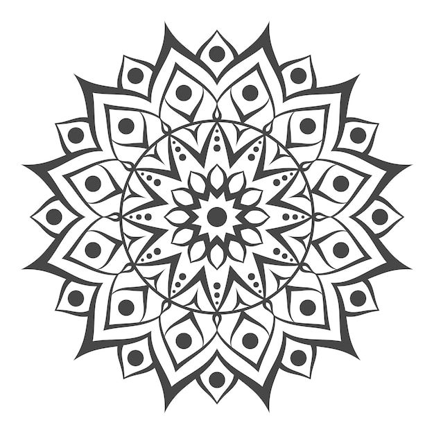 Dibujo de Mándala para colorear
