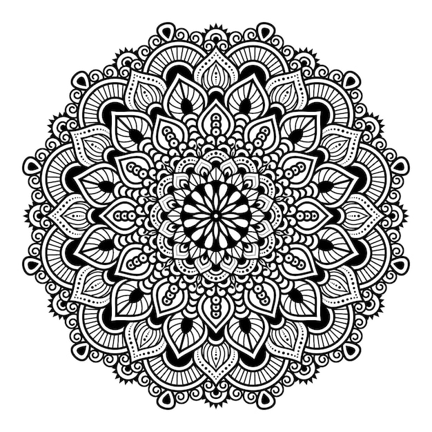Dibujo de Mándala para colorear