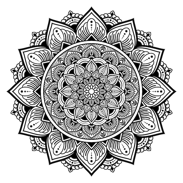 Dibujo de Mándala para colorear