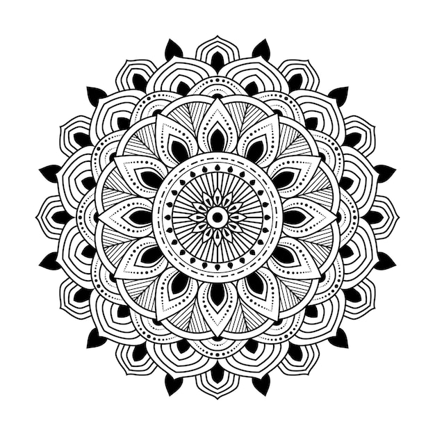 Dibujo de Mándala para colorear