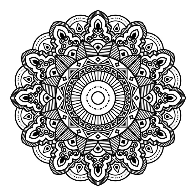 Dibujo de Mándala para colorear