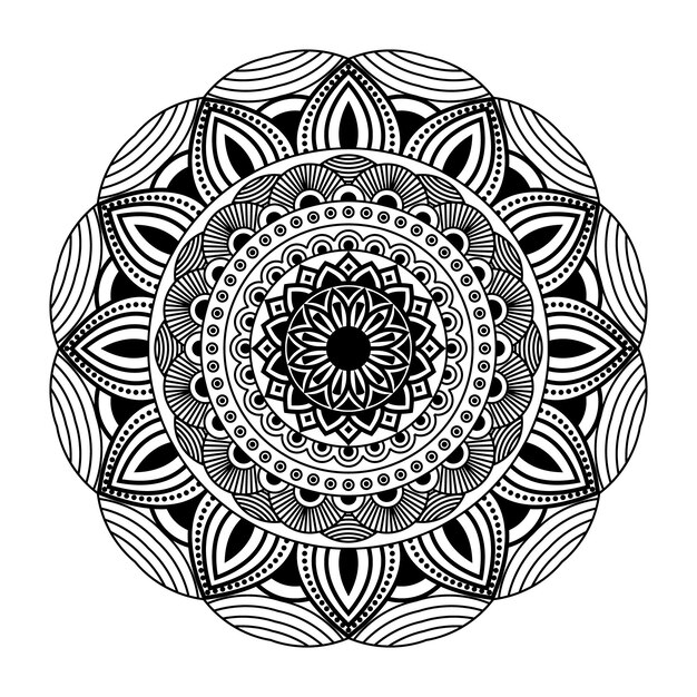 Dibujo de Mándala para colorear