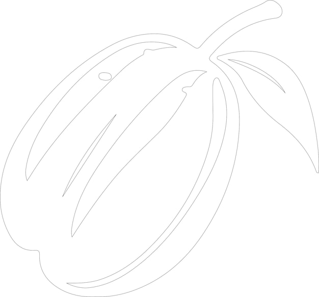 Un dibujo de un mango con un dibujo de una línea de un manga