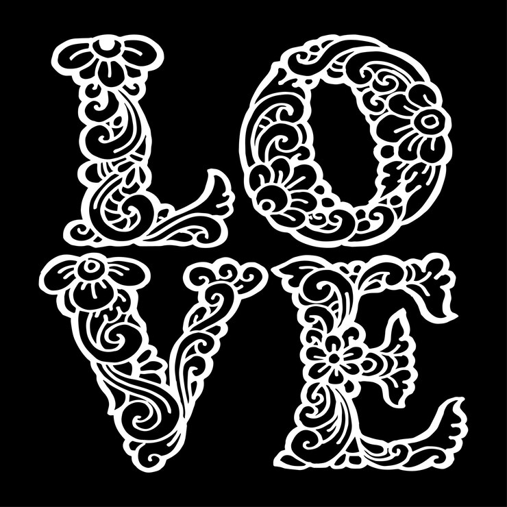 Vector dibujo a mano del amor