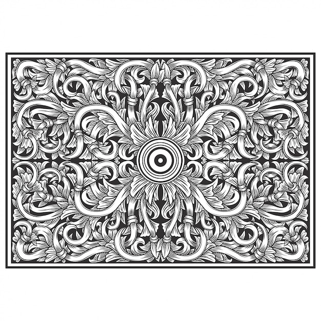 dibujo a mano ilustración floral