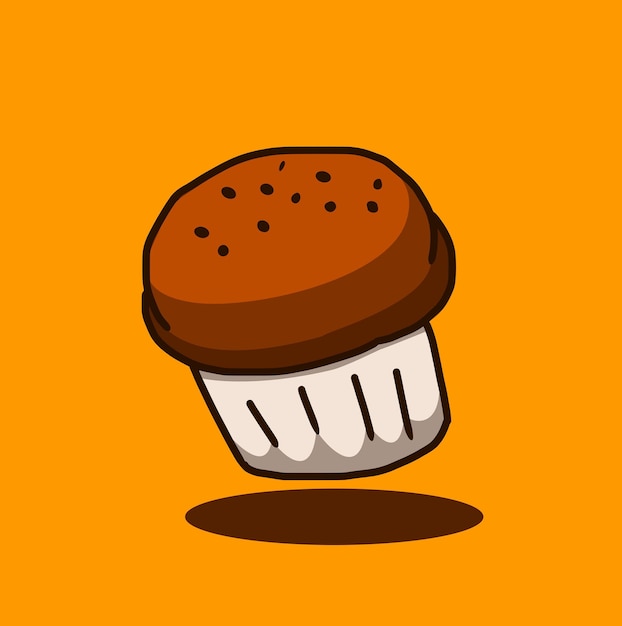 un dibujo de una mano sosteniendo una pieza de comida