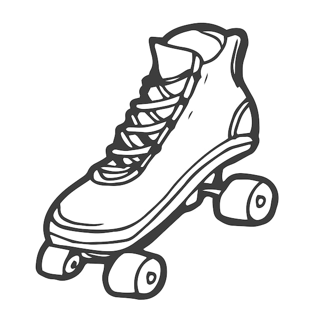 Dibujo manual de patines