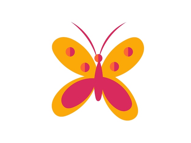 un dibujo de una mariposa con una aguja en él