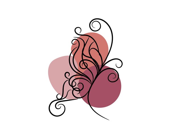 un dibujo de una mariposa con las palabras mariposa escritas