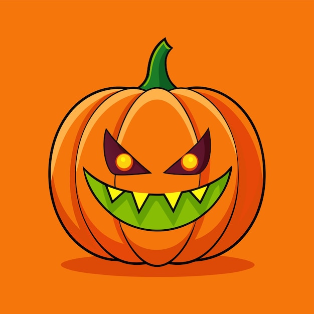 Dibujo minimalista de calabaza para Halloween Arte de la línea de calabazas de Halloween