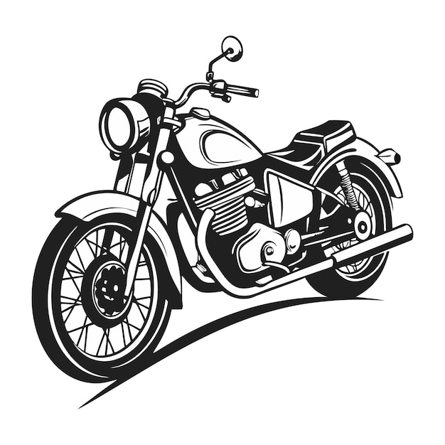 un dibujo de una motocicleta con la palabra la palabra en él