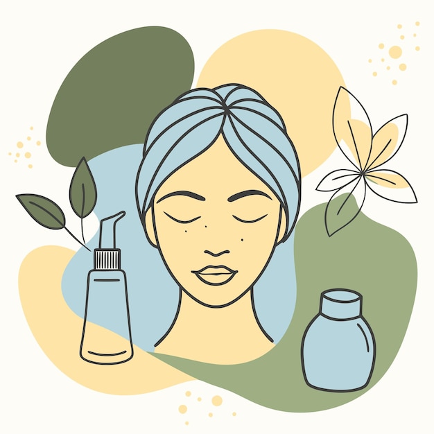 un dibujo de una mujer con las palabras " natural " en él