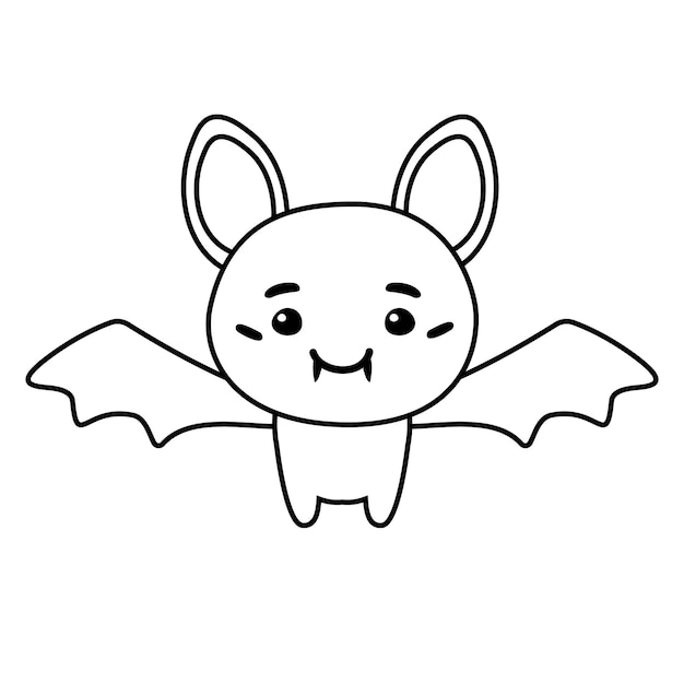 un dibujo de un murciélago con la boca abierta y la palabra murciélaga en él