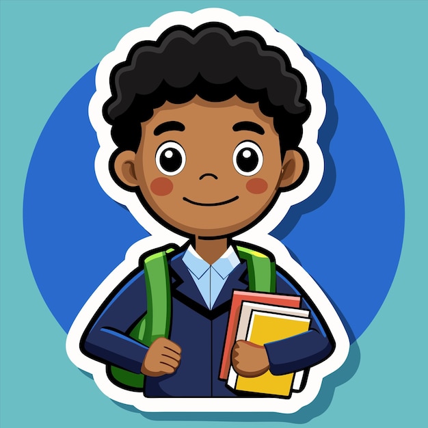 un dibujo de un niño con un libro titulado "Cita la palabra"