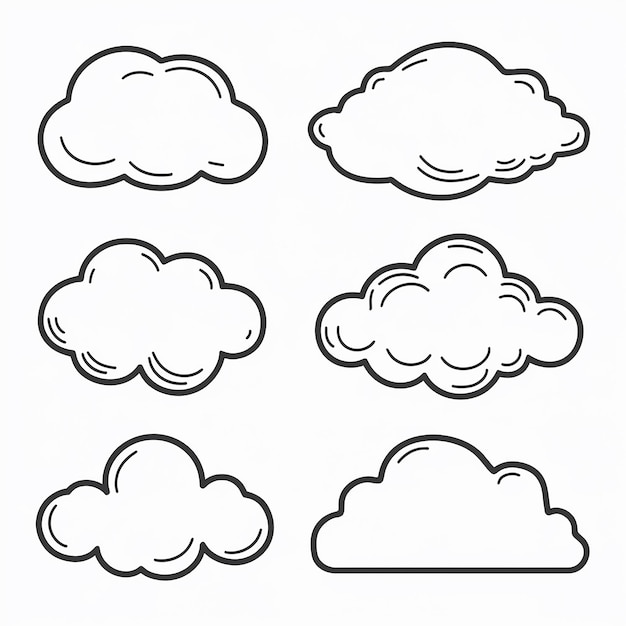 un dibujo de una nube que tiene las palabras "diferente" en él