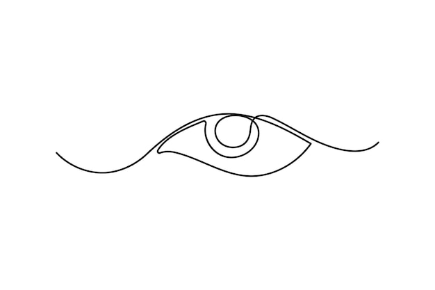 un dibujo de un ojo con un círculo dibujado en él