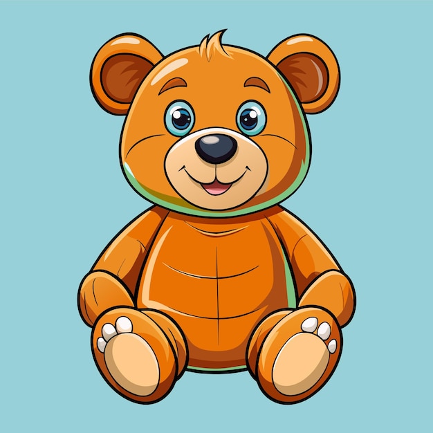 un dibujo de un oso de peluche con una camisa que dice tortuga