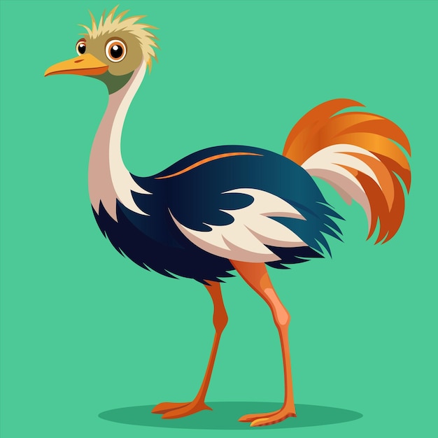 un dibujo de un pájaro con una cola larga y una cola
