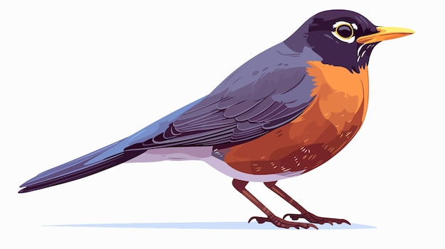 un dibujo de un pájaro con colores naranja y amarillo