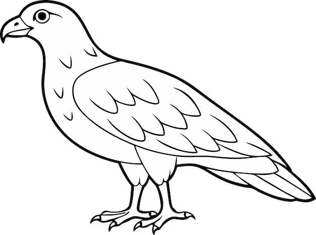 un dibujo de un pájaro con un contorno negro de un pájaro en él