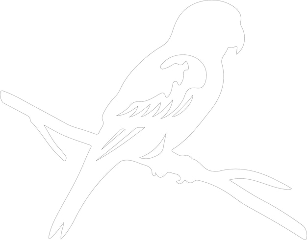 Un dibujo de un pájaro con un dibujo de una línea de un pajarito