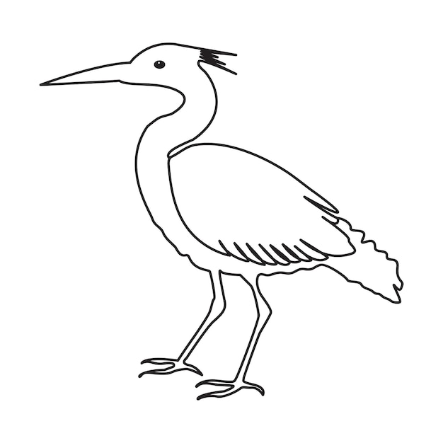 Dibujo de pájaro de una sola línea de ilustración vectorial volando hacia arriba
