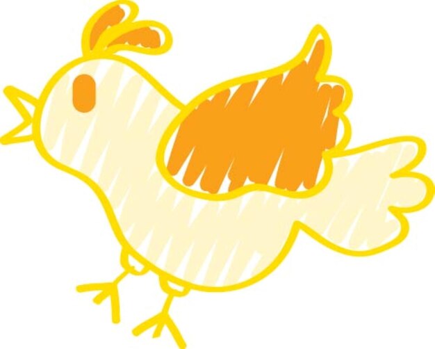 El dibujo de pájaros