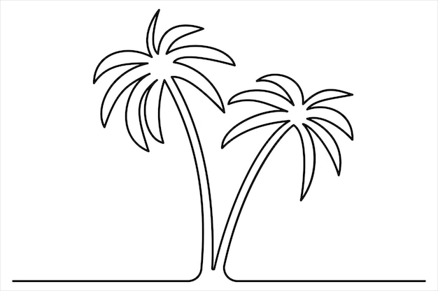 un dibujo de palmeras con un fondo blanco que dice "palmeras"