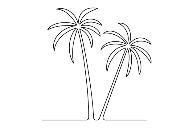 un dibujo de palmeras con un fondo blanco que dice "palmeras"