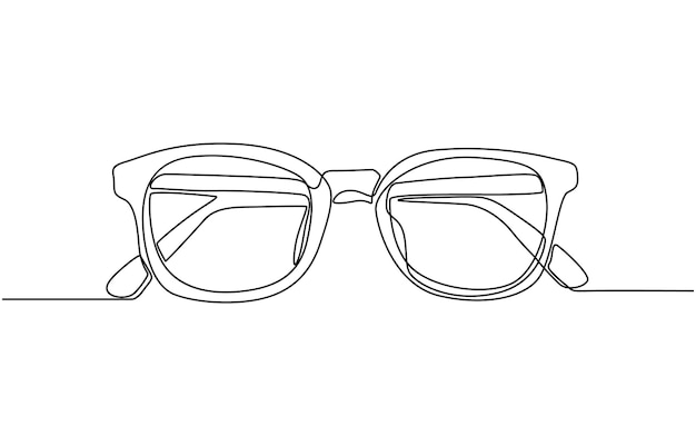 un dibujo de un par de gafas con una banda alrededor de la parte inferior