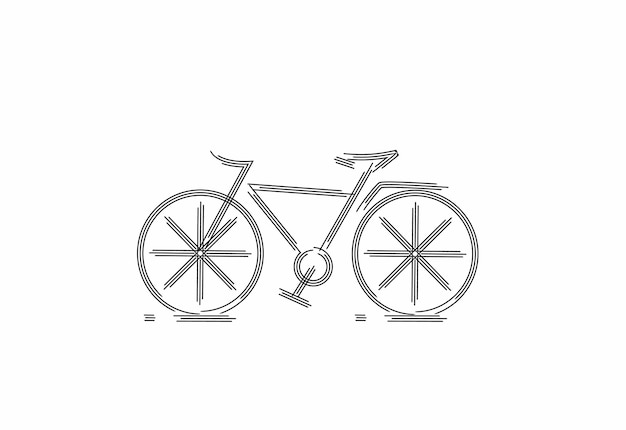 Dibujo de partículas de ciclismo moderno, ilustración vectorial.