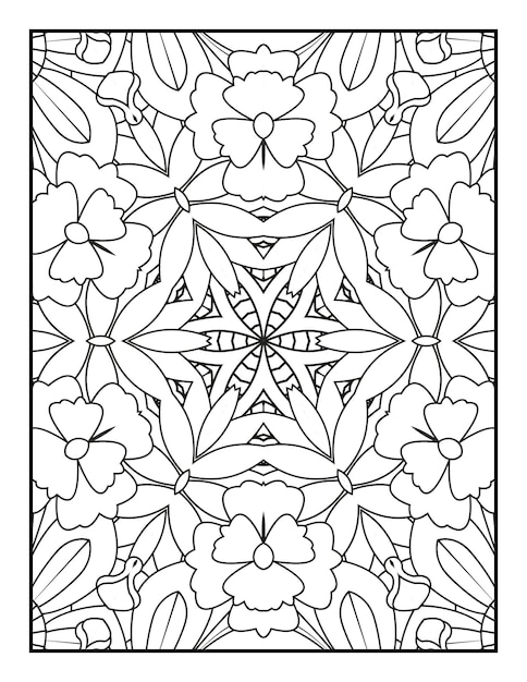 Dibujo de patrón de mandala para colorear para adultos dibujo de mandala para colorear dibujo de mandala floral para colorear