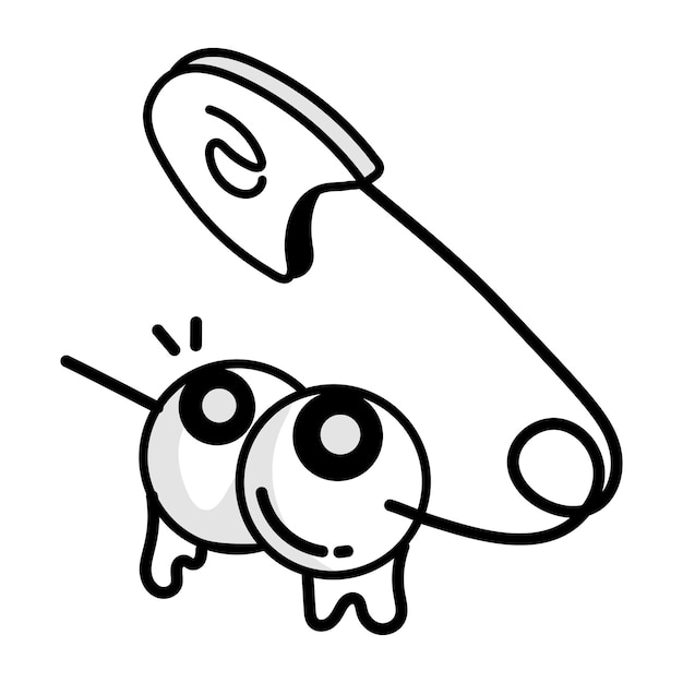 un dibujo de un perro de dibujos animados con un dibujos de un personaje de caricaturas con un bolígrafo en él