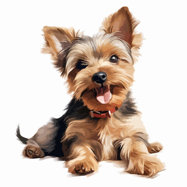 un dibujo de un perro con una etiqueta que dice perro sentado en él