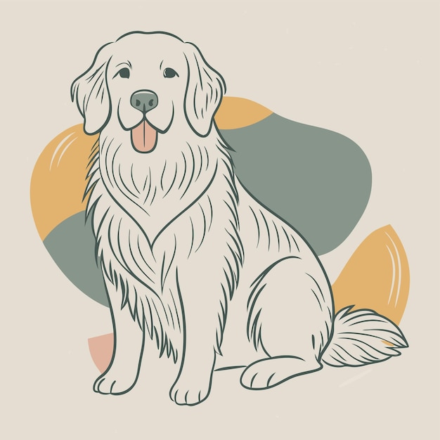 un dibujo de un perro con la palabra "perro" en él