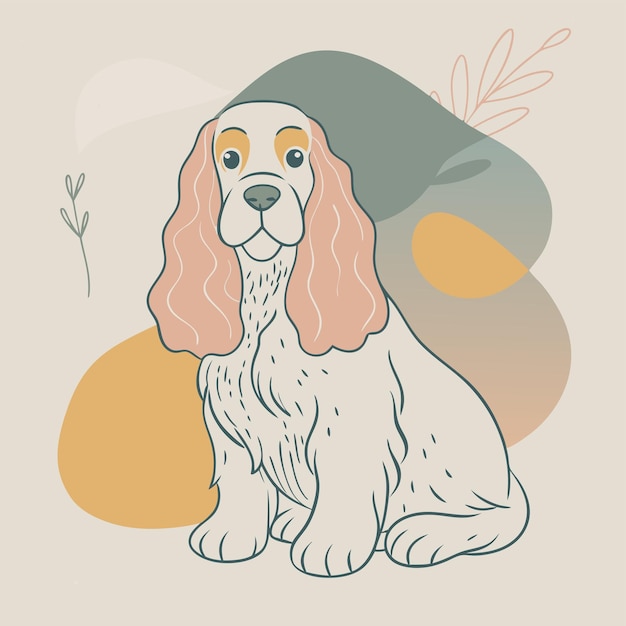 un dibujo de un perro que tiene la palabra caniche en él