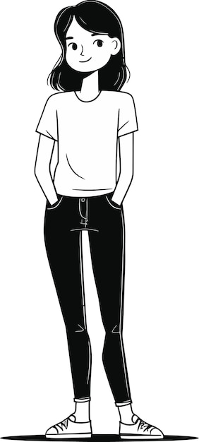 un dibujo de una persona con una camisa blanca con el número 1 en ella