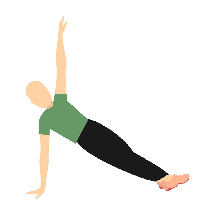 Vector un dibujo de una persona haciendo ejercicios de yoga