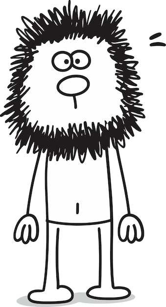 un dibujo de un personaje de dibujos animados con un fondo blanco y negro