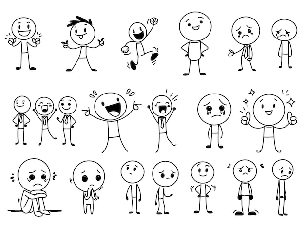 un dibujo de personas con diferentes expresiones y rostros con uno diciendo que nadie es