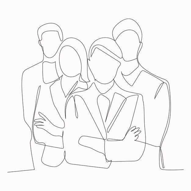 un dibujo de personas con uno que tiene una imagen de un hombre y una mujer