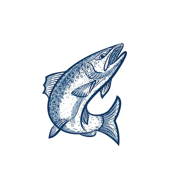 Vector dibujo de pescado