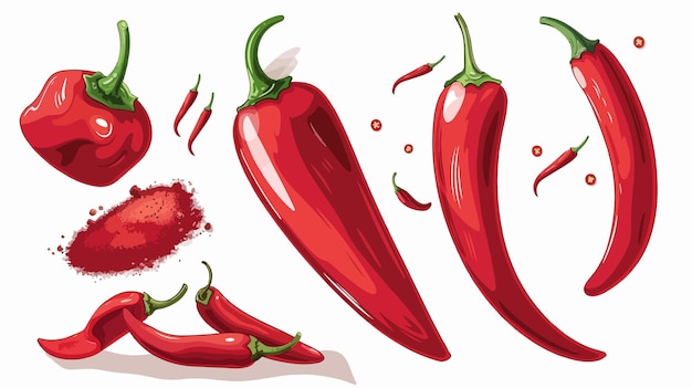 un dibujo de un pimienta roja con una tapa roja